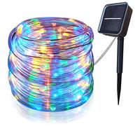 Solar String Lights Outdoor Rope Lights39Ft 100 LED Solar Fairy Lights Outdoor Tube Lights WaterproofSolar Garden Lights Decorative Lights for H