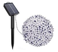 Solar String Lights Outdoor, Upgraded 120 LED Solar Fairy Light Waterproof Garden Light Christmas Tree Decorative Ornaments Gifts for Thanksgiving Wedding Party (Cool White) [Energy Class A++]