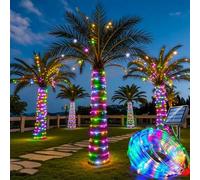 Solar String Lights Outdoor Waterproof Led Strip Rope Tube Lamp