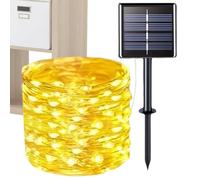 Solar String Lights Outdoor Waterproof | Star Solar Power String Lights Outdoor | Ambient Lighting Christmas Decorations for Garden Fence Patio Yard Camping Halloween Party