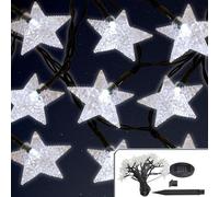 Solar String Lights With 24 LED Stars Christmas Lighting Outdoor Decoration