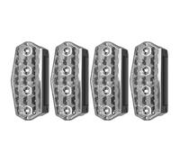 Solar Strobe Lights, Anti-Collision Lights, Solar Warning Light, Solar-Powered, Weather-Resistant, 33x79.5x46.5cm, for Attaching to Vehicles or Trailers