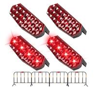 Solar Strobe Lights, Anti-Collision Lights, Solar Warning Light, Solar-Powered, Weather-Resistant, 33x79.5x46.5cm, for Attaching to Vehicles or Trailers