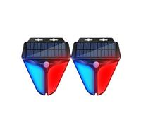 Solar Strobe Warning Light with 90DB Alarm, Motion Sensor, IP65 Waterproof for Outdoor Security