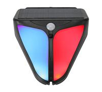 Solar Strobe Warning Lights with 129DB Alarm Outdoor, 4 Modes Solar Power Motion Sensor Alarm Light Waterproof Security Siren Light for Farm Villa Yard Fence