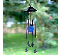 Solar Sun & Moon Wind Chime - garden, windchime, colour change, summer, lighting
