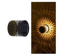 Solar Sunflower Wall Light Outdoor Garden Fence Projector Lamp Patio Ambient Deco