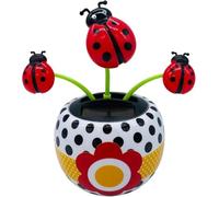 Solar Swinging Flip Flap Flower Animated Bobblehead Dancer Toy, Solar Powered Dancing Flower Toy, Car Windowsill Decoration Desktop Solar Dancing Ornament Sun Catcher, Solar Dancer Figure Bobbleheads