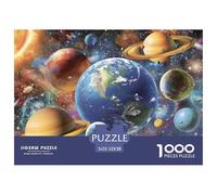 Solar System 1000 Piece Adults Puzzle Kids Age Games Gifts Birthday Home Decoration Challenge High Difficulty 52x38cm/1000pcs