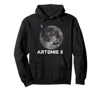 Solar System Artemis II Earth Moon Outer Space Pullover Hoodie