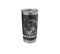 Solar System Artemis II Earth Moon Outer Space Stainless Steel Insulated Tumbler