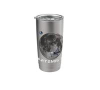 Solar System Artemis II Earth Moon Outer Space Stainless Steel Insulated Tumbler