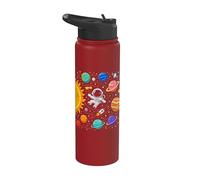 Solar System Astronaut Planets Astronomy Space Science Kids Stainless Steel Insulated Water Bottle
