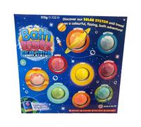 Solar System Bath Bombs Gift Set for Kids - Educational Space Science Bath Toy with 9 Planet Fact Cards - STEM Learning Activity, Astronomy Gift for Boys & Girls, Birthday & Pocket Money Present
