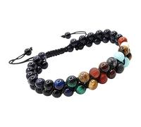 Solar System Beaded Bracelet Handmade Braided Bracelets Natural Gemstone Bead Bracelets for Men Women Planet Bracelet
