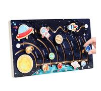 - Solar System - Colourful Wooden Planets, Practical Learning Set, Creative Space Activity, Early Mint Exploration, Removable Planet Toy, Perfect Placement for Educational Gift