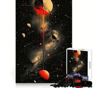 Solar System Diagram 1000 Piece Jigsaw Puzzles for Teenagers Jigsaw Brain Workout Toy Group Play Art Assembly Classic Gift (38x52cm)