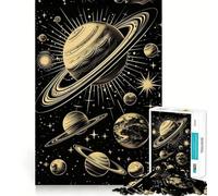 Solar System Diagram 1000 Piece Jigsaw Puzzles for Teenagers Jigsaw Clear Logic Toy Peaceful Time Perfect Cut Santa Wish List (38x26cm)