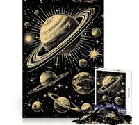 Solar System Diagram 1000 Piece Jigsaw Puzzles for Teenagers Jigsaw Clear Logic Toy Peaceful Time Perfect Cut Santa Wish List (38x26cm)