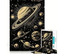 Solar System Diagram 1000 Piece Jigsaw Puzzles for Teenagers Jigsaw Enhance Memory Cozy Relax Firm Cut Festive Gift (50x75cm)