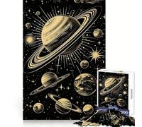 Solar System Diagram 1000 Piece Jigsaw Puzzles for Teenagers Jigsaw Enhance Memory Cozy Relax Firm Cut Festive Gift (50x75cm)