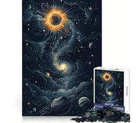 Solar System Diagram Jigsaw Puzzles for Adults1000 Piece Brain Teaser Home Leisure Image Assembly Birthday Gift (50x75cm)