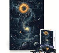Solar System Diagram Jigsaw Puzzles for Teenagers 1000 Piece Thought Toy Calm Escape Precise Edge Amazing Present (38x26cm)