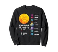Solar System Dwarf Planets Space Astronaut Kids Men Women Sweatshirt