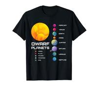 Solar System Dwarf Planets Space Astronaut Kids Men Women T-Shirt