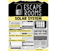 Solar System Escape Room Workbook, 11 Astronomy Activities & Games for Kids and Teens: Interactive Outer Space Puzzles and Secret Codes to Build Reading Comprehension (Science)