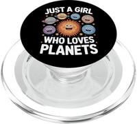 Solar System Explorer Just A Girl Who Loves Planets Space PopSockets PopGrip for MagSafe