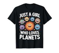 Solar System Explorer Just A Girl Who Loves Planets Space T-Shirt