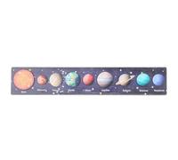 Solar System for Kids 36 Month+, Wooden Solar System Puzzle, Movable Planet Name Board Game Prechool Educational Toys for Girls Birthday Gifts, Style BSolar for Kids