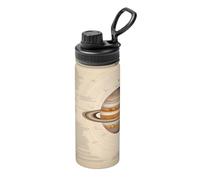Solar System Jupiter 18oz Bulk Insulated Water Bottle, Stainless Steel with Lid for Adults. Ideal for Everyday Use and Outdoor Activities
