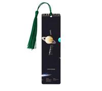 Solar System Jupiter Saturn Print 5pcs Wooden Bookmarks with Tassels, Reading Page Markers Book Marks, Gifts for Men Women