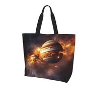 Solar System Jupiter Saturn Print Fashion Large Capacity Shoulder Bag Crossbody Handbag Daily Weekend Travel Work