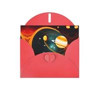 Solar System Jupiter Saturn print Greeting Cards - Thank-You Cards Party Invitation Cards for Festive Celebrations