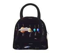 Solar System Jupiter Saturn print Lunch bag,Reusable Insulated Lunch Bag for Women Men,for Office Picnic Beach Travel