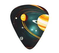 Solar System Jupiter Saturn Print12 Professional Guitar Tuner For Guitar, Bass, & Chromatic Tuning Modes