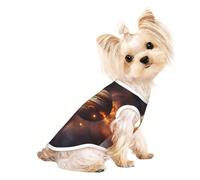 Solar System Jupiter SaturnPrint Pet T-Shirt Lightweight Soft Stretchy Tank Top Indoor Outdoor Daily Vest Apparel