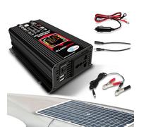Solar System Kit - 18W 12V Solar Panel with 30A Charge Controller, Complete Off-Grid Solars Panel Kit with Inverter, Portable Supply for Camping, Travel Use, Outdoor Charging,