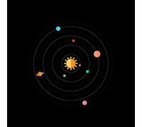 Solar System Men's T-Shirt - Black - XXL - Black