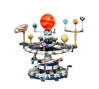 Solar System Mini Building Block Set 964PCS - Rotating Planetarium Model of Bricks Kit, 9 Moving Planets with Rocket and Satellite, STEM Educational Toy, for Kid and Adult