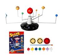 Solar System Model - 3D Educational Space Toy Kit, Interactive Planet Exploration Set, Learning Astronomy Display Model, Science Teaching Aid | Children Teens School Classroom Birthday Gift