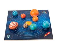 Solar System Model Board, Solar System for Kids 36 Month+ with 3D Planets Models & Instruction Montessori Toy Educational Toys for Boys Girls Birthday Gifts, Model