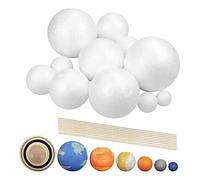 Solar System Model Kit - 14 Polystyrene Foam Balls for DIY Planet Projects (Mixed Sizes) - Perfect for School Science Crafts, Astronomy Lessons & Space Week Activities