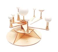 Solar System Model Kit DIY Wooden Educational Science Toy STEM Project for Kids Children Hands-On Learning
