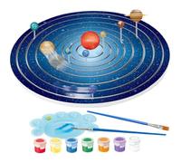 Solar System Model, Solar System Project Kit, Science Kits Include Paint & Brush, Planet Models & Instructions, Educational Hand-Painted for Kids