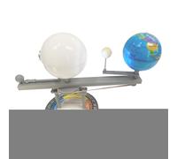 Solar System Model Toy - Space Saving Orbital Display, Spinning Globe of Sun, Earth and Moon, Education Pack for Astronomical Sciences, PIastic Accessory Case | vo