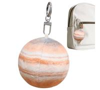 Solar System Ornament Plush Planet Decor 2.95 Inch Hangable Stuffed Figure for Handbag Coin Purse Wallet Backpack Kids Teens Adults Lightweight Solar System Ornament Works Collectible